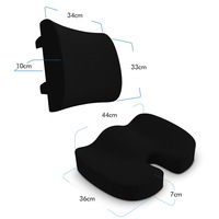 Coussin de siège ergonomique en mousse à mémoire de forme à rebond lent, en gel bleu, en forme de U, pour le bureau, personnalisable, OEM/ODM, pour améliorer la posture des hanches