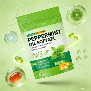 Suplemento Dietético de Marca Privada, Cápsulas Blandas de Aceite de Menta, Aceite Esencial de Menta en Cápsulas Blandas para Adultos - Product Image 6