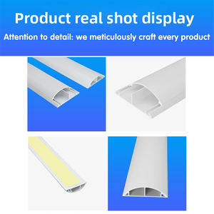 תעלת כבלים מ-PVC עמידה בחום, חצי עגולה, לבנה, לאביזרי חשמל, לוח בקרה - Product Image 4