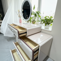 Table de maquillage pour fille avec chaise, nouveau design, prix de gros, couleur personnalisable, table à coiffer, table de maquillage, best-seller