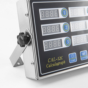 Cal-12c Digital 12 Channel Countdown <b>Timer</b> Stainless Steel Kitchen <b>Timer</b> With Touch Control 300mm x 135mm - Product Image 2