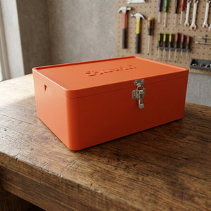Orange Plastic Cooler Box 35L Insulated Non Spill Recyclable Portable <b>Storage</b> <b>Chest</b> Custom Color - Product Image 3