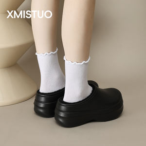 5,0 aumento de altura suela gruesa estilo de piel dedo del pie impermeable antideslizante invierno al aire libre hogar forro polar cálido para transferencia - Product Image 5