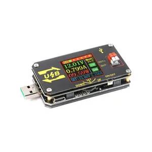 Fuente de alimentación USB con pantalla a Color CNC, corriente de voltaje constante de 5V a 9V12V24V, módulo de impulso Buck XY-UDP