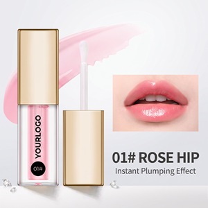 Botanical Lip Oil Moisturizing Lip Gloss High Shine Glass Long Lasting Tinted Lip <b>Serum</b> Plumping Finish for Daily Makeup OEM - Product Image 3