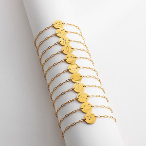 Pulseras y Brazaletes <span class=keywords><strong>de</strong></span> Moda al por Mayor <span class=keywords><strong>de</strong></span> Acero Inoxidable 316L con Baño <span class=keywords><strong>de</strong></span> Oro <span class=keywords><strong>de</strong></span> 14k y 18k, Pulsera <span class=keywords><strong>de</strong></span> Cadena con <span class=keywords><strong>Signo</strong></span> Zodiacal para Mujer - Product Image 2