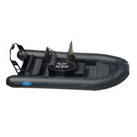 Bateau pneumatique rigide à coque en aluminium Orca Hypalon de 5 m, modèle 500, avec pont solaire, gommone de 5 mètres