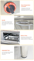 Cuisinière à gaz commerciale à 4 brûleurs, four encastré industriel, armoire en acier inoxydable, four commercial