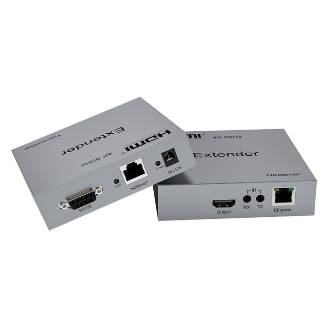 SOFLY HDBaseT 4K/60Hz 100M HDMI Extender Via Single CAT6A HDBaseT HDMI Extender 100M