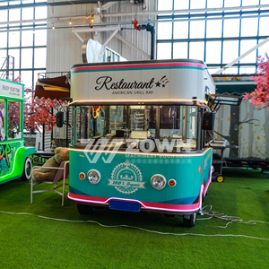 ZOWN Multifunctional <b>Electric</b> Food Cart Full-Equipped Mobile Kitchen Truck <b>BBQ</b>/Fried Food Drinks Outdoor Retail Stall Vehicle - Product Image 2