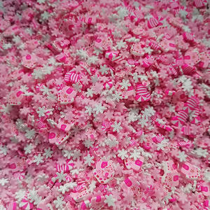 1kg di granelli di melma artigianali artigianali rosa fiocco di neve rosa rosa Cane di natale casa Mix di <span class=keywords><strong>argilla</strong></span> <span class=keywords><strong>polimerica</strong></span> spruzza fette - Product Image 3