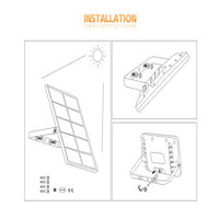 Lampu Sorot Tenaga Surya Aluminium TTG001, Lampu Sorot LED Luar Ruangan Tenaga Surya, Lampu Sorot LED Tenaga Surya IP66