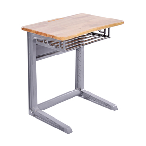 School Furniture Wood Aluminium <strong>Frame</strong> Single Seater Desk and <strong>Chair</strong> Set &amp; School <strong>Chairs</strong> With Desk - Product Image 2