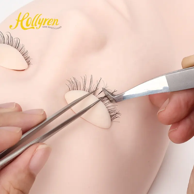 Eyelash Extension Supplies Lash Training Tools Dummy Mannequin Head Replaced For Makeup Practice Eye Lashes Graft Accessories