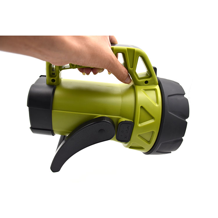 High Power Rechargeable outdoor emergency handheld flashlights handheld halogen spotlight programmable