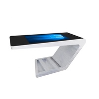 Table tactile interactive étanche tout-en-un 43 "55" Table de jeu de conférence multi-touch interactive intelligente pour PC