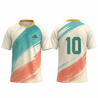 Maillot de football personnalisé à motifs aquarelle par sublimation, tenue d'équipe artistique, fabricant OEM