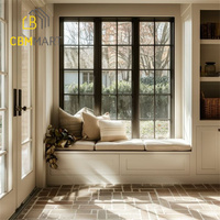 CBMMart Résidentiel Fenêtres françaises pour maisons Grilles d'isolation thermique Design Fenêtres à battant en verre transparent