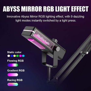 Impresionante Micrófono de Condensador RGB Luminoso Ajustable con Brazo Articulado, Micrófono con Cable para Juegos, Grabación de Podcasts y Transmisiones en Vivo - Product Image 4