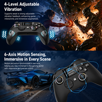 Manette de jeu sans fil avec écran d'affichage et joystick à effet Hall pour PC, Switch, PS, Android, manette de jeu RGB