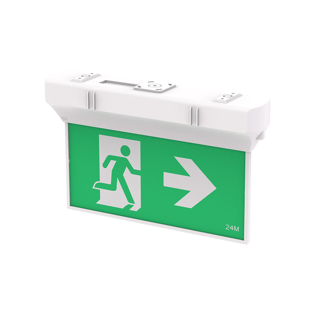 KINOELA Rechargeable Corridor Emergency Lighting, bar Fire Safety Evacuation Indicator Light, Green Box Escape Exit Sign