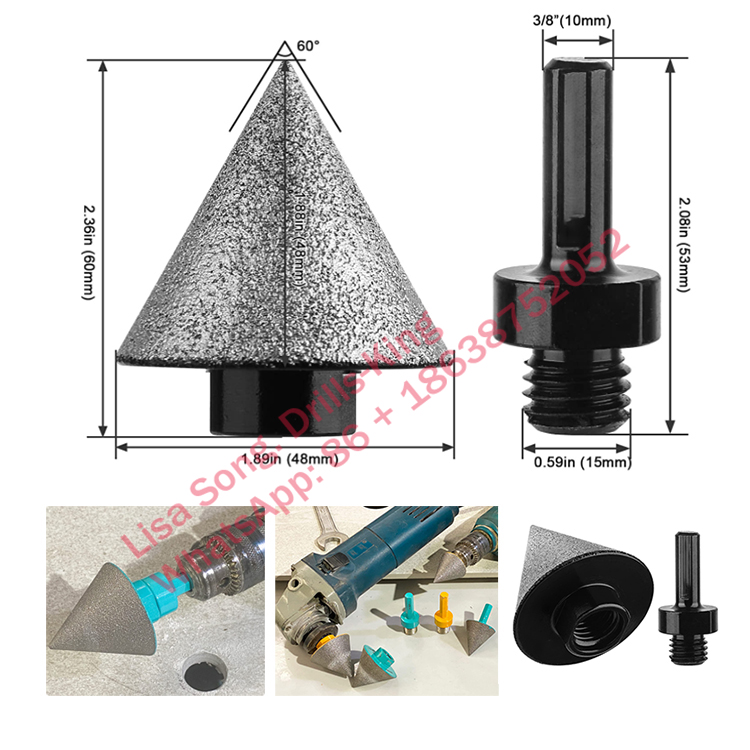 5/8-11 Male Thread To 8mm Mandrel Drill Adapter 2-Pack 5/8-11 To 8mm