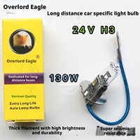 Ampoules de phare haute luminosité 24V pour voitures et camions : H1, H3, H4, H7, lampe de camion 130W, ampoule halogène 24V haute luminosité longue durée de vie