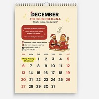 Calendrier de table rectangulaire éco-responsable de haute qualité en papier animal édition 2026 avec 12 motifs hilarants uniques