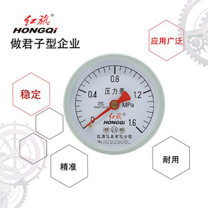 Manómetro Analógico HONGQI Y-60Z de 60 mm, 0-1.6 MPa, Conexión M14*1.5 para Agua, Vacío, Calefacción y Protección Contra Incendios - Product Image 1