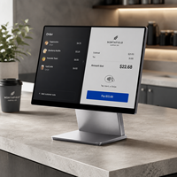 Système de point de vente tout-en-un Windows 15,6 pouces, design fluide, caisse enregistreuse de bureau, terminal POS, directement de l'usine