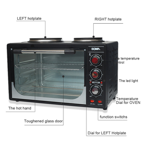 محمصة خبز كهربائية BOMA أحادية الشعارات من المصنع فرن مايكرويف منزلي يوضع على طاولة سعة 28 لتر موقد خبز كيك أطباق ساخنة منزلية - Product Image 5