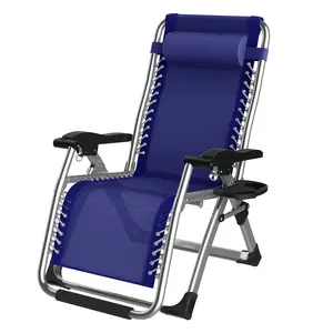 Outdoor Folding Recliner Chair Sun Lounge Chairs Portable Beach Chaise Lounge Chair