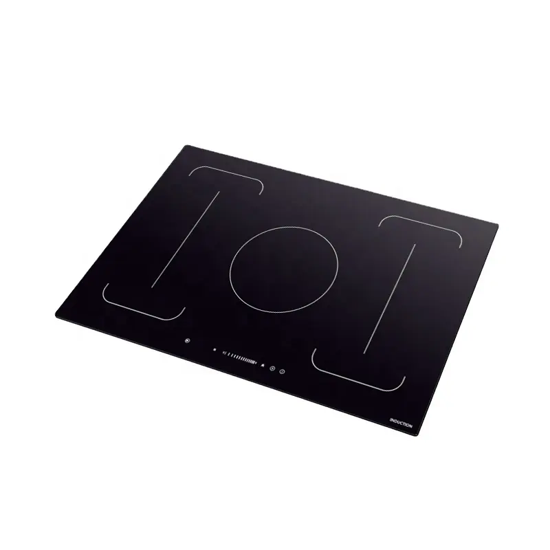 Household Home Product Sensor Touch 76cm 5 Zones Ceramic Glass Panel Electric 8kw Induction Cooker with Flex Zone