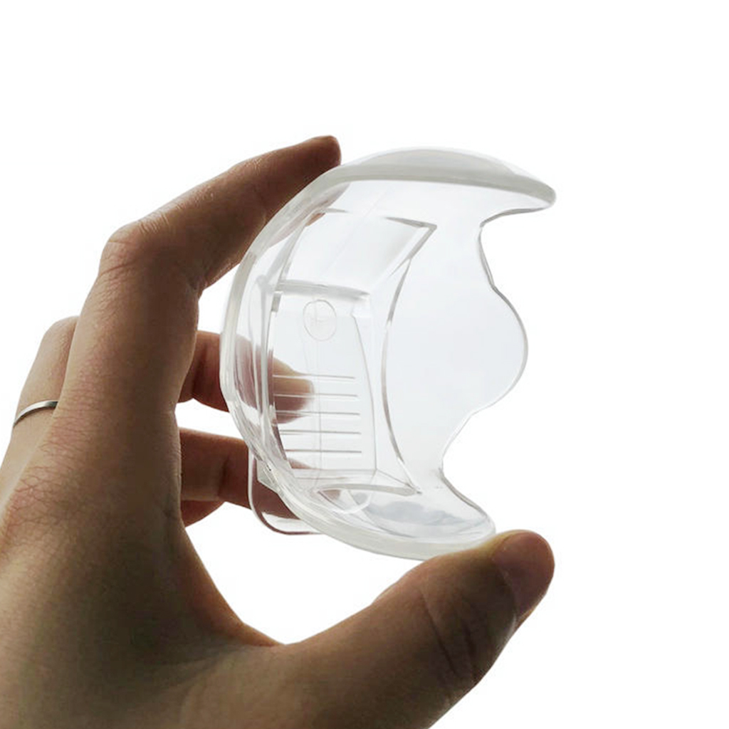 Pro Tennis Ball Holder Waist Clip Transparent, One-piece design for added durability ABS Plastic 6.5 x 6.5 x 6.8 cm