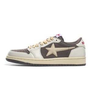 <span class=keywords><strong>Sneakers</strong></span> Basse J1 da Allenamento per <span class=keywords><strong>Uomo</strong></span> e Donna, Marrone Scuro, Tinta Unita, Tomaia in Pelle Bovina, Suola in Gomma Antiscivolo, Scarpe Comode - Product Image 3