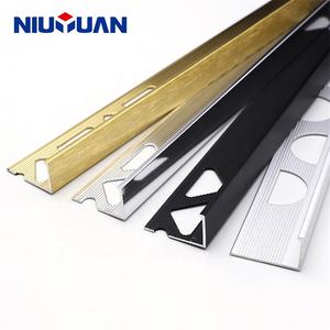 NIUYUAN OEM Werks dekoration 8mm 10mm 12mm 20mm Aluminium Chrom L-förmige Fliesen verkleidung - Product Image 1