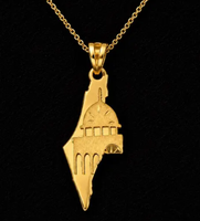 Collier en acier inoxydable 316L avec carte de la Palestine et mosquée Al-Aqsa, design élégant, collier très vendu, collier bien conçu