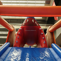 Jeu gonflable pour enfants, château gonflable en forme de requin, toboggan pour bébé, maison de rebondissement