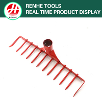 Râteau à feuilles à manche long pour nivellement de pelouse et désherbage – Offre spéciale