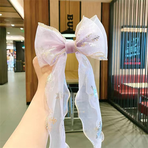 长蝴蝶结发夹可爱发饰女孩发带夹 - Product Image 5