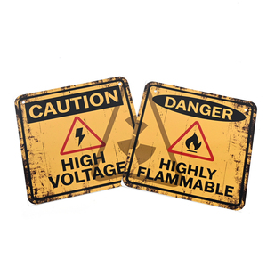 Letrero Metálico de Advertencia con Impresión de Logotipo Personalizado de Alta Calidad, Placa de <span class=keywords><strong>Aviso</strong></span> para Exteriores, Letrero de Aluminio Resistente al Agua y Duradero, Placas de Identificación - Product Image 5