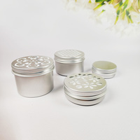 Vide cosmétique en métal cheveux cire boîte de conserve conteneur 5g 10g 15g 20g 30g 50g 100g voiture désodorisant parfum bougie pot en aluminium