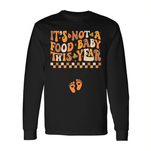 T-shirt à manches longues « It's Not A Food Baby This Year Thanksgiving Pregnancy » - Product Image 2