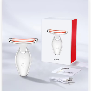 Private Label Warme Gezichtsmassage Apparaat Vrouwen Accessoires Vibratie Gezicht & Nek Lifting Rimpel Verwijderaar - Product Image 5