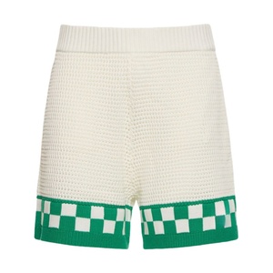 <strong>Wholesale</strong> Custom Logo 100%Cotton Man Knitwear Crochet Open Knit Set Short Sleeve Shorts High-Quality Polo OEM Summer <strong>Sweater</strong> - Product Image 4