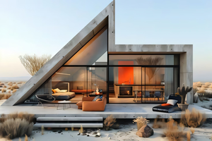 Villa Moderna de Lujo con Estructura en A: Casa Triangular Pequeña, Aislada, Modular y Prefabricada para Apartamentos o Cabañas Prefabricadas - Product Image 4