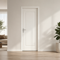 Porte intérieure minimaliste en PVC, étanche, anti-déformation, faible entretien, pour atelier, appartement, hôtel, résidence