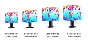 จอแสดงผล LED คิวบ์กลางแจ้งคุณภาพสูงแบบกำหนดเอง P2.5 สีเต็มรูปแบบ ความสว่างสูง จอโฆษณา LED รูปทรงลูกบาศก์ - Product Image 4