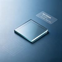 Plaque de verre carrée AG anti-reflet 14*14*3mm, verre optique mat gravé pour échantillons et petits écrans personnalisés