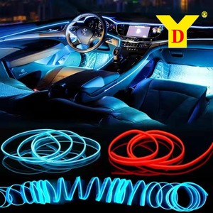YD Flexible EL Wire Neon Light Strip for <strong>Car</strong> Interior <strong>Decoration</strong> with USB Battery or <strong>Car</strong> Power Customizable Color LED Glow Tape - Product Image 1